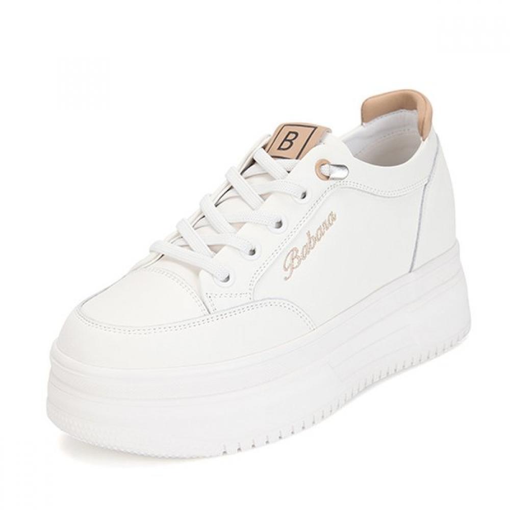 Barbara Leather Lightweight 6cm Height Increasing Sneakers Bbg164be 250mm