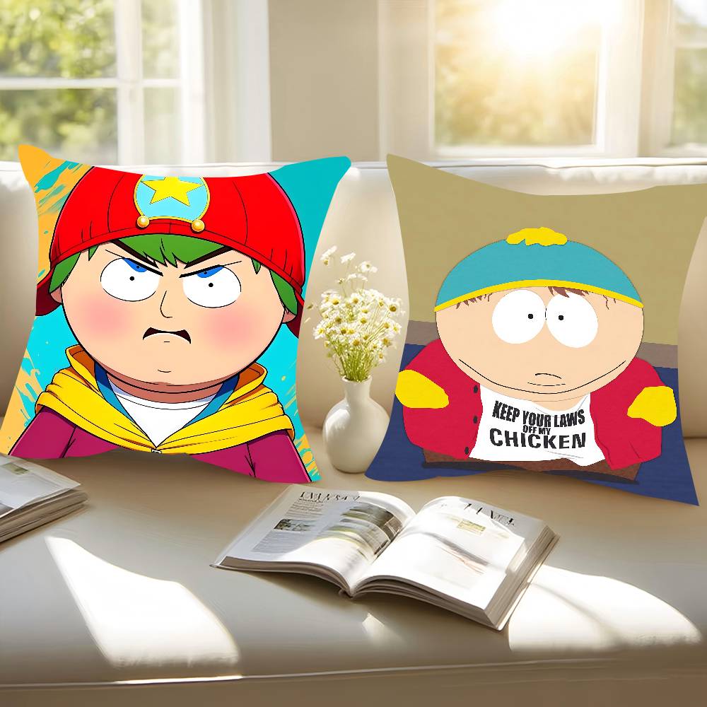 E-Eric Theodore Cartman Kissenbezug Abnehmbarer Waschbarer Kissenbezug – Ganzjahresweichleinen