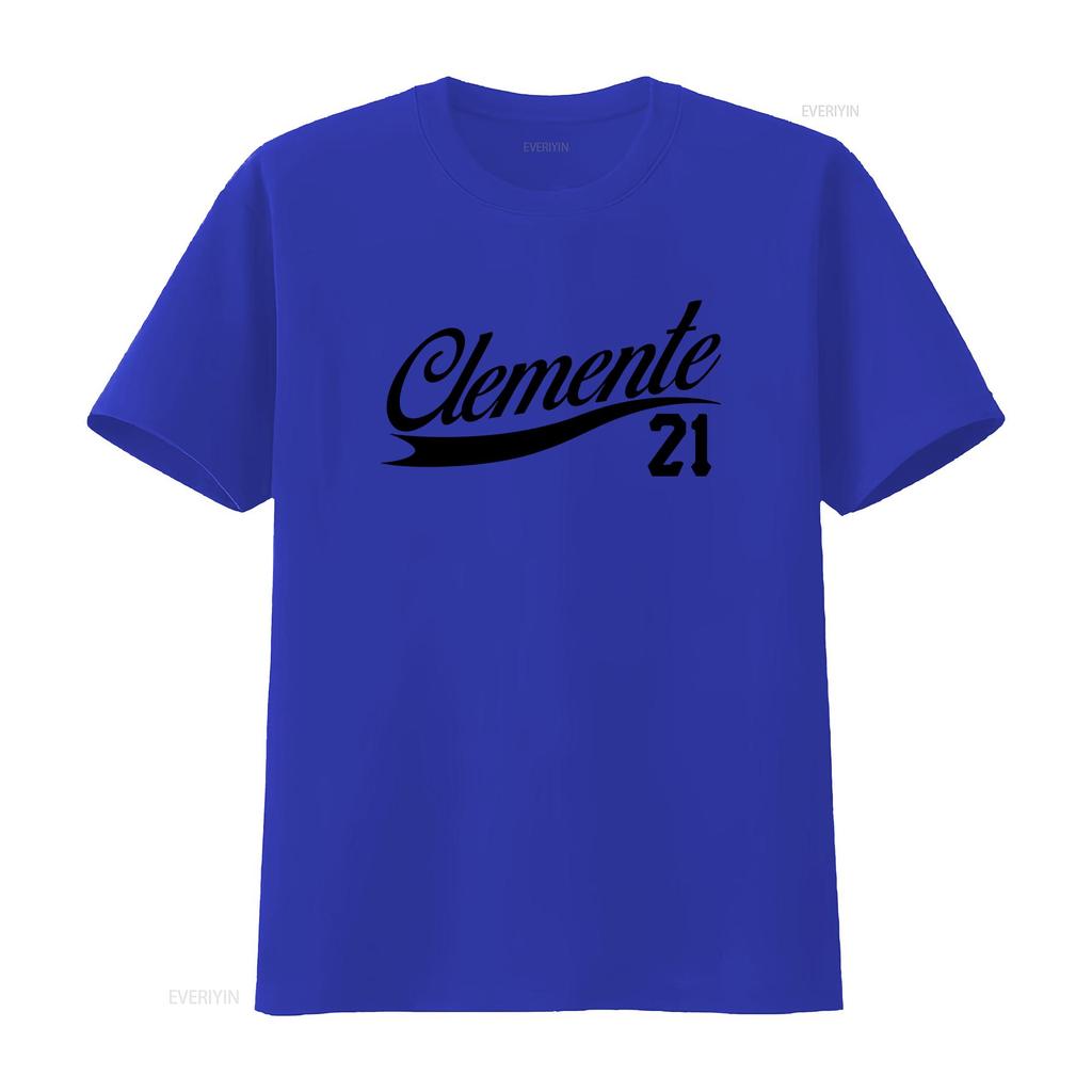 Roberto Clemente 21 T shirt New Retro 90s 80s 70s Baseball Legend Puerto Rico OG vintage Washed Slightly Versatile Unisex