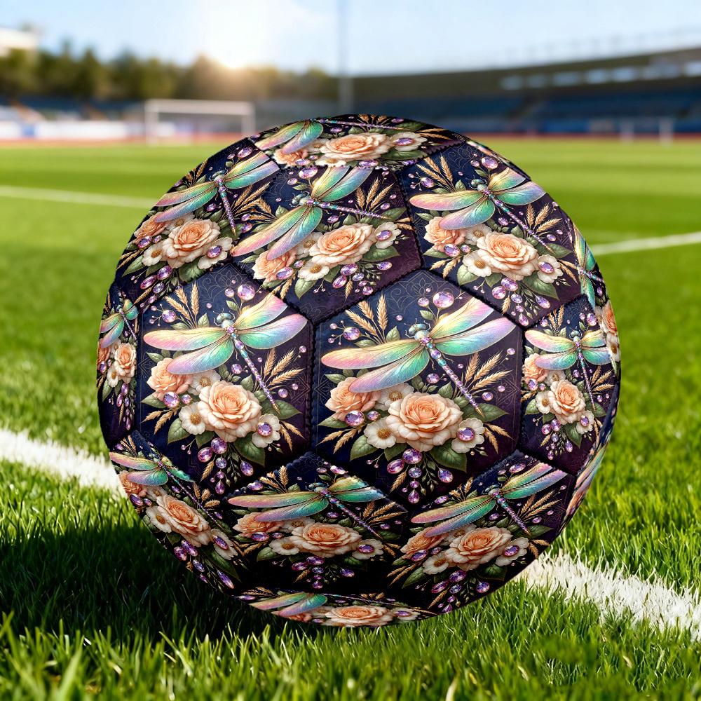 1pc Dragonfly Garden Size 5 Soccer Ball Professional Lightweight Durable Match Training Football Indoor &Outdoor Sports BallTraining Ball Y71