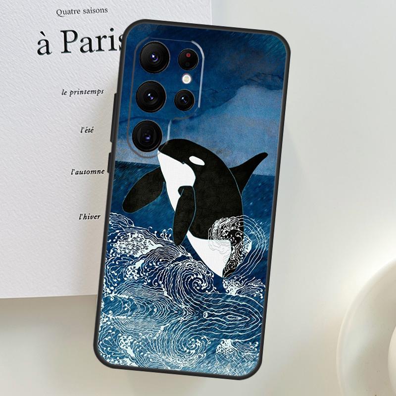 

Killer Whale Case For Samsung Galaxy S26 Ultra S25 S24 S22 S21 S23 Ultra Plus S10 S20 S25 FE Phone Cover Galaxy S22Ultra