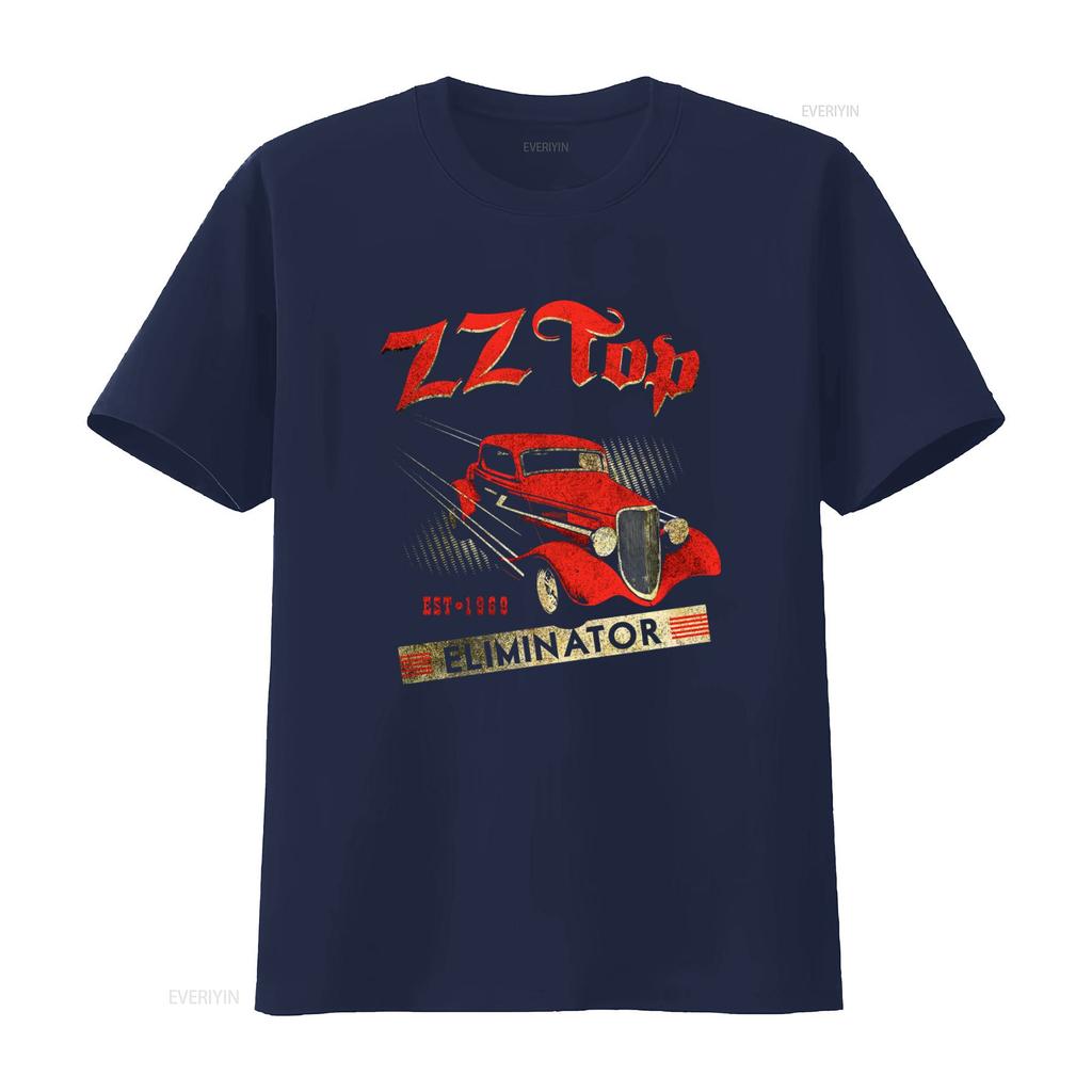 ZZ Top Eliminator Car Album Cover Art Mens T Shirt 1969 Rock Band Tour Merch Vintage Style vintage Washed Soft
