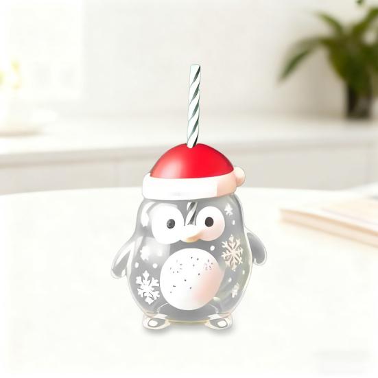 500ml Glass Cup with Straw Reusable Bear Bottle Food Grade Borosilicate Glass Heat Resistant Microwave Safe Drinking Bottle