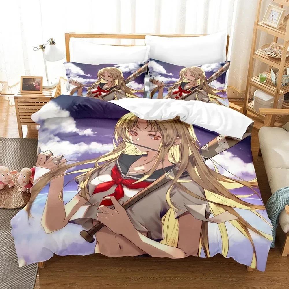 Natsume's Book of Friends Anime 3D Duvet Cover Bedding Set Polyester Pillowcases Quilt Cover Home Decor Gift Twin King Queen