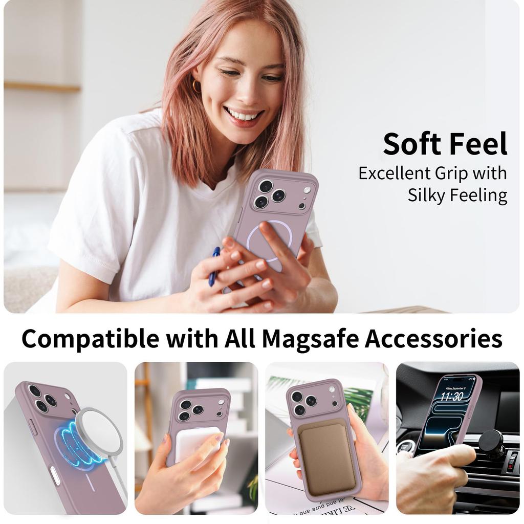 Applicable iPhone17 promax magnetic mobile phone case with lanyard hole anti-drop 16E Apple 15 matte protective case