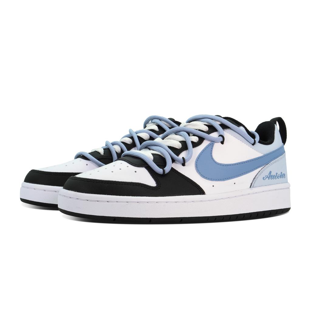 Nike Court Borough DEER Summer Dreamweaver Low Top Skateboard Shoes GS White Blue BQ5448-115(Team84-)