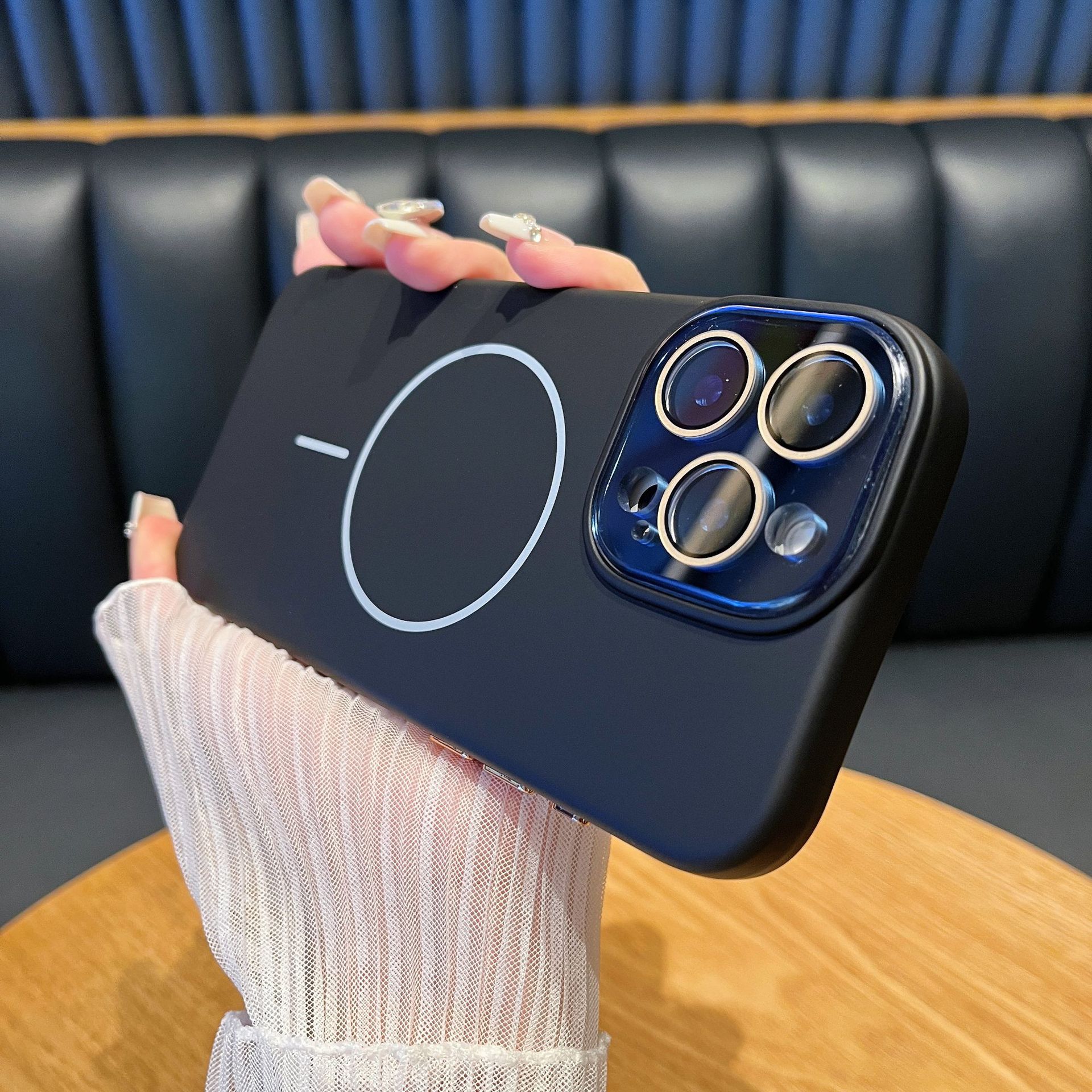 

Suitable for Apple 16 Liquid Silicone Phone Case, Iphone15 Fine Ring Magnetic 14promax Full Cover 13 Skin Feel 12 iPhone 16ProMAX