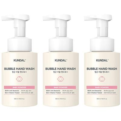 Pure & Safe Bubble Handwish Baby Powder Scent, 300ml, 3 Units