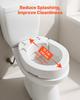 Erhöhter Toilettensitz, 136,1 kg Tragfähigkeit, 88,9 mm Erhöhungshöhe, Toilettensitzerhöhung mit vergrößerter Öffnung für Senioren, Ältere,