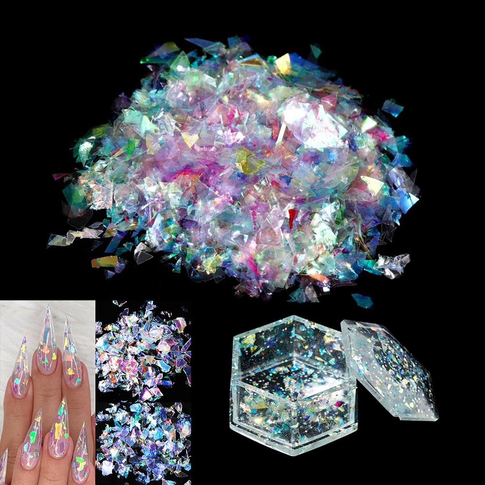 20g/bag Irregular Candy Colour Paper Scraps Epoxy Resin Fillings Sequin Silicone Paillettes For Epoxy Resin Mold Filler Nail Art