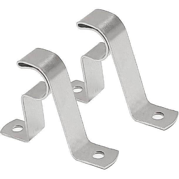 7/16” Cafe Rod Brackets,Set of 2 Curtain Rod Brackets for mounting a Curtain Rod to The Wall,Nickel…