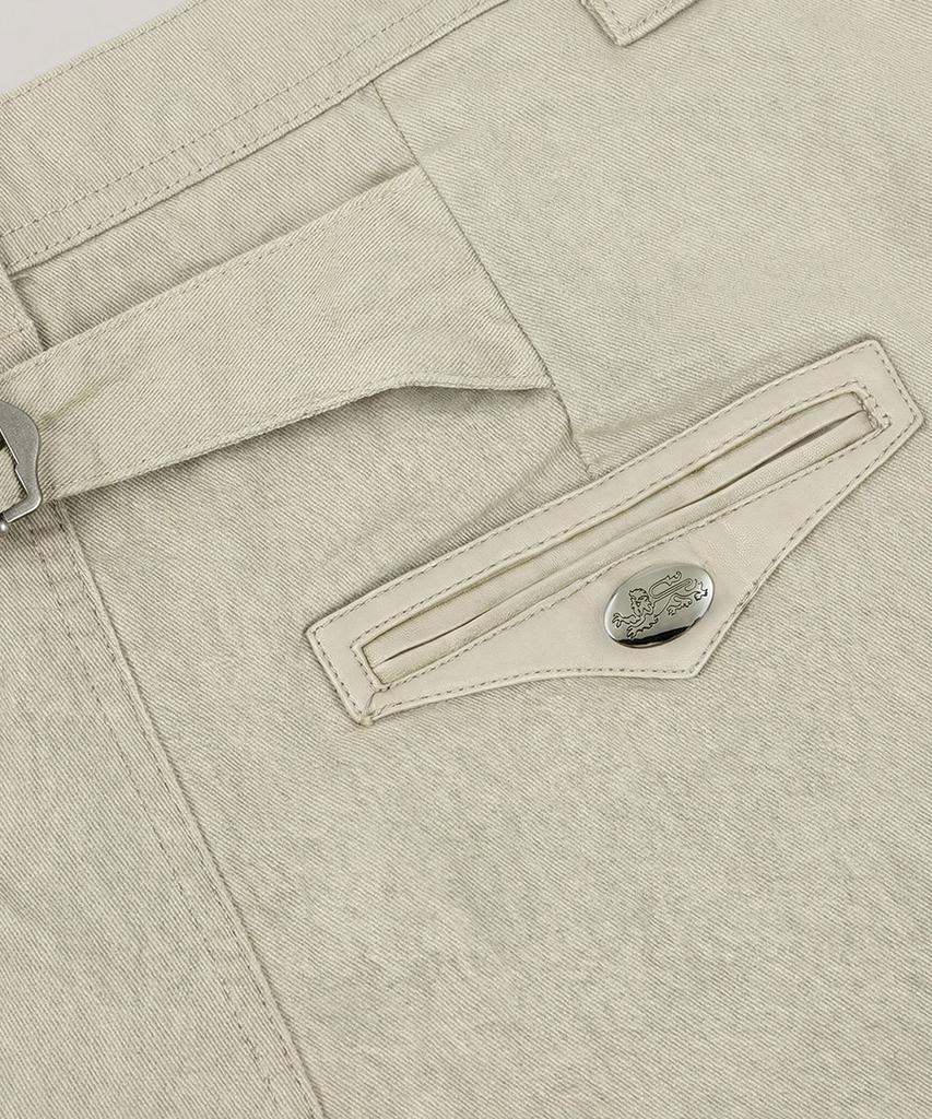 BADBLOOD Mystic Formal Curved Chino Pants - Cream