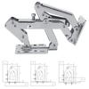 170 Degree Furniture Cabinet Doors Hydraulic Hinge Soft And Slow Close Thick Door Panels