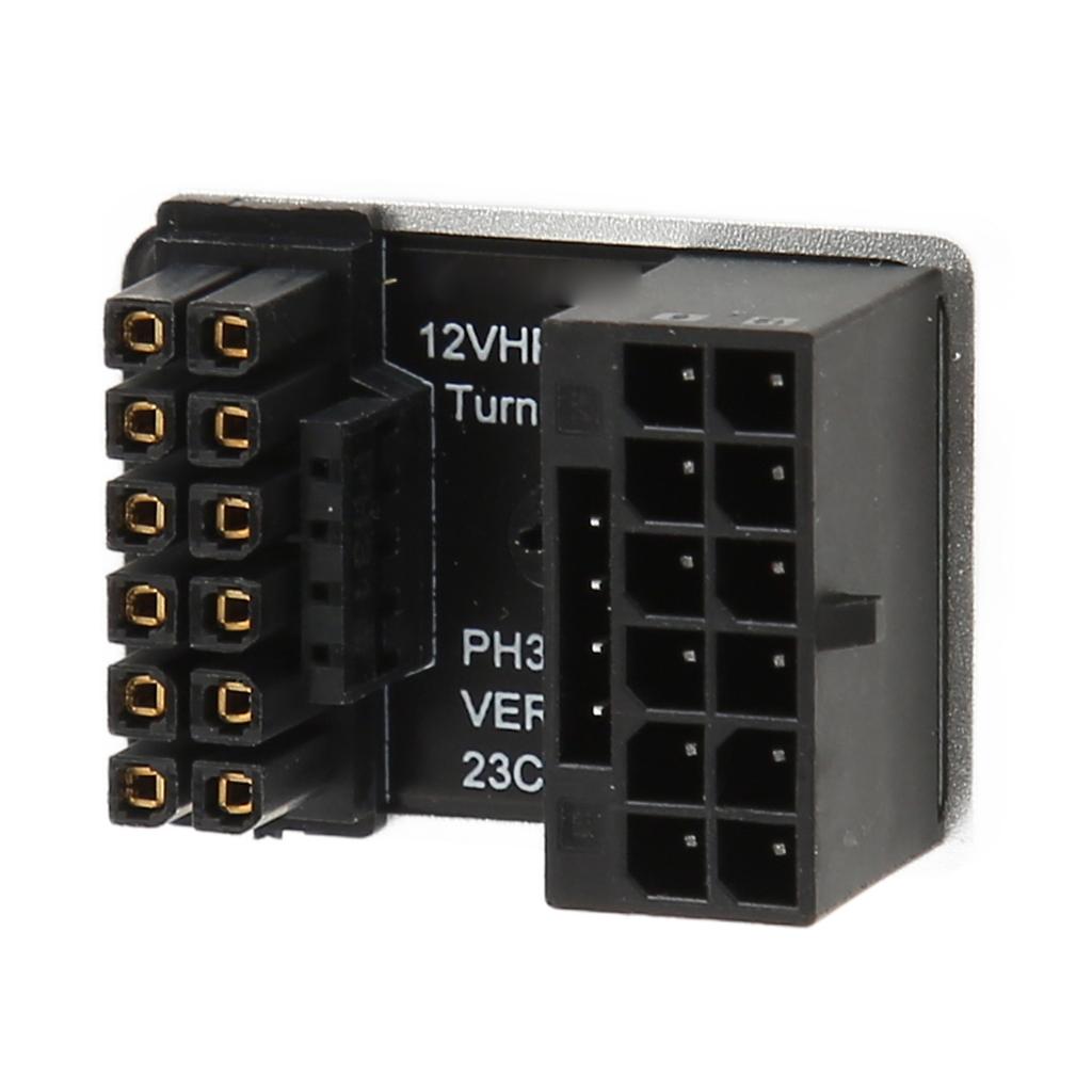 GPU PCIe Connector 600W 12V HPWR 16P To 16P Male To Female 180 Degrees GPU Power Adapter Board for Desktop Computer