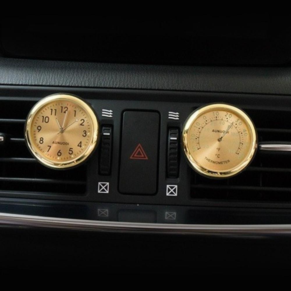 Luminous Car Mounted Thermometer 40mm Diameter Car Hygrometer Car Digital Thermometer Truck