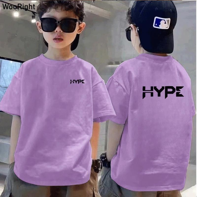 Children s sports fashion T-shirt round neck casual loose top 140