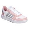 adidas Neo Hoops 2.0 Bequeme Low-Top Sneaker Damen Sneaker Rosa Weiß Silber FW5855