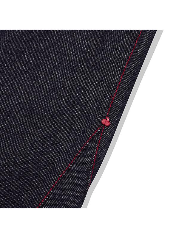 KIRSH X True Religion Stitch Point Denim Wide Skirt [Dark Blue]