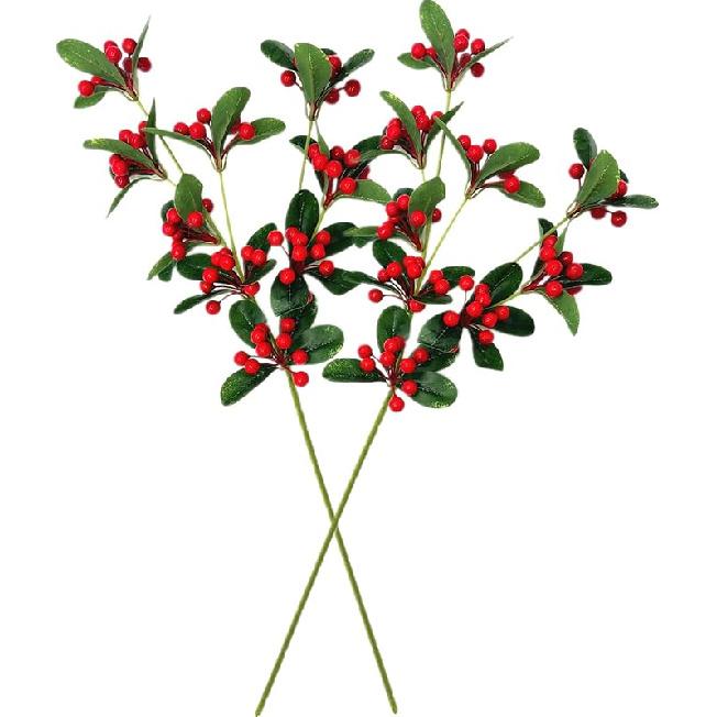 PASYOU Fake Leaves Plants for Christmas Decor, Gold Artificial Shrubs Grass Foliage Plastic Bulk Leaf Indoor Outdoor Home Garden Party Hotel Verandah