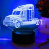 Creative Tractor, Large Truck, 3D Night Light As a Gift for Car Fans, Touch Rainbow Color Decoration, Room Atmosphere