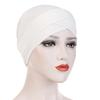 Knitted Turban Cap With Cross Front Style For Women Summer Winter Fashion