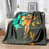 Contemporary Art Print Flannel Blanket Soft, AllSeason Throw with Abstract Design, Hypoallergenic Polyester, Perfect for Bed & Sofa Decor, Cozy Home A