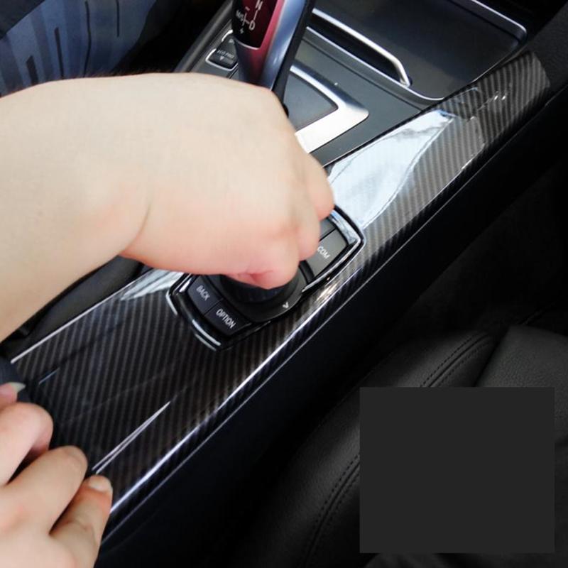 Car Accessories Carbon Fiber ABS Interior Multimedia Panel Cover Trim for BMW 3 Series F30 F34 4 Series F33 F36