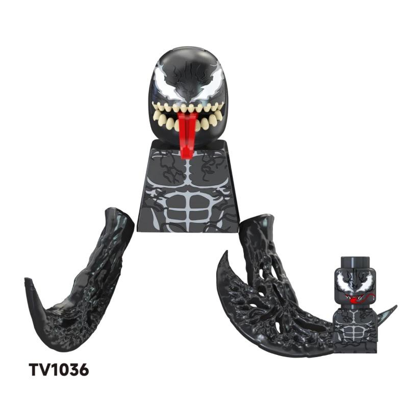 Ślepa Paczka Mini Klocki TV6205 Figurki Duży Goblin Spiderman Iron Man Venom Kapitan Hawk Deadpool Pancerz Boże Narodzenie Prezent Zabawka