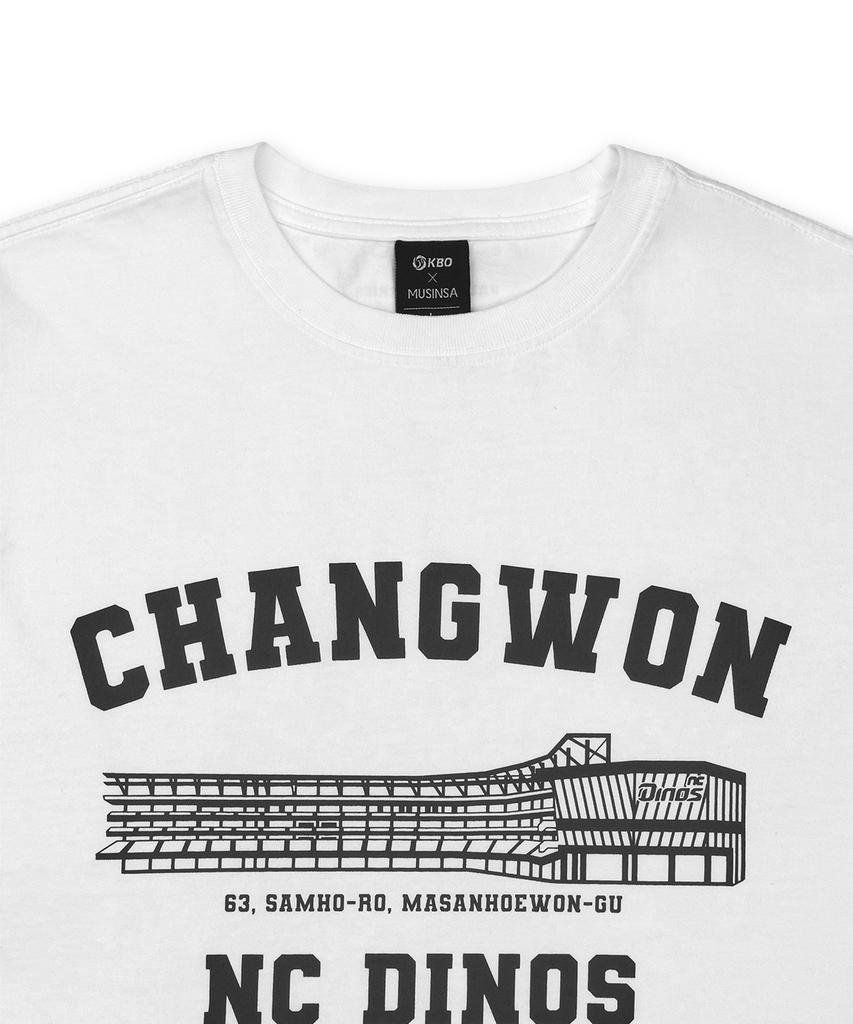 Hangugyaguwiwonhoe Mss X Kbo Ballpark Short Sleeve T-Shirt White [Changwon Nc Dinos]