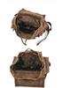 European Retro Double Shoulder Backpack - Waxed Canvas & Genuine Leather for Travel, Outdoor, and Casual Use