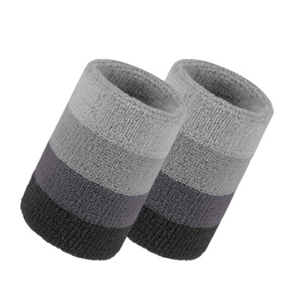 2pcs/pair Colorful Sweat Band Polyester Sport Wristband Yoga Wrist Wrap  Table Tennis