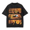 No Pain No Gain Saiyan Goku Dragon Ball T Shirts Hip Hop Washed Oversize TShirt Anime Vintage Men Women Tops Streetwear Tees
