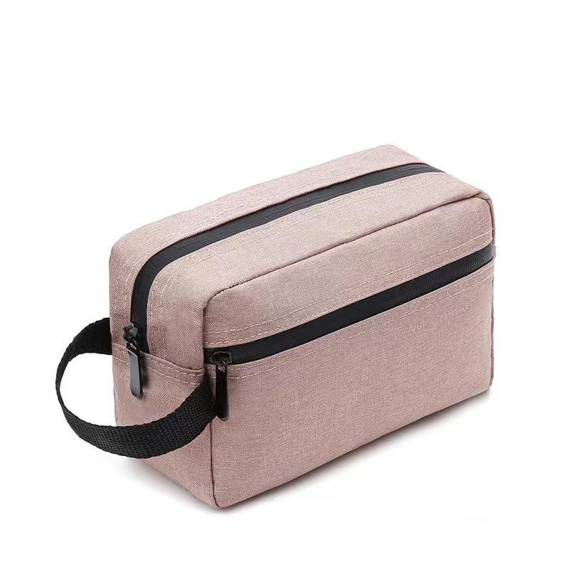 Men's Waterproof Oxford Cloth Toiletry Bag - Portable Business Storage with Dry/Wet Separation