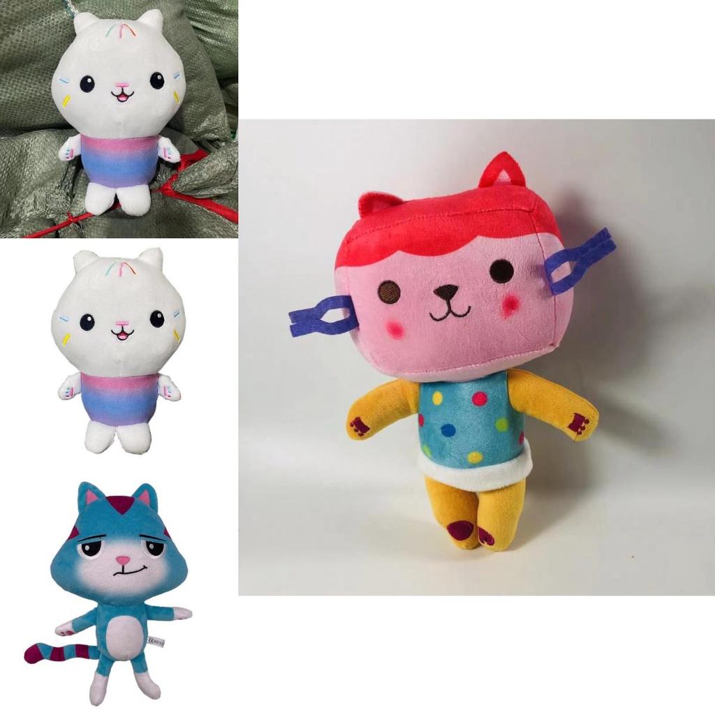 Adorable Gabby Dollhouse Plush Toy Mercat Cartoon Stuffed Animal Mermaid Cat Plushie Doll