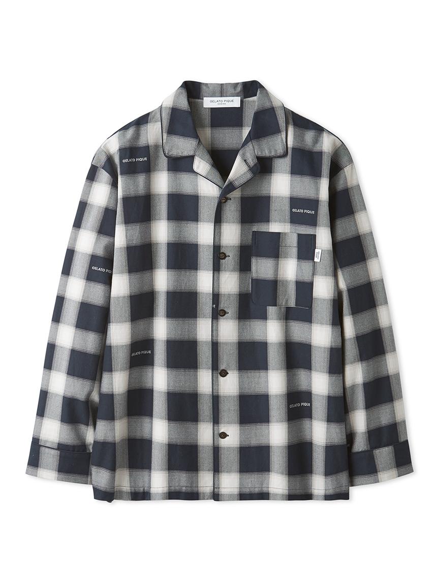 Gelato Pique [Homme] Рубашка в омбре-клетку Pmft244906 Gry/Gry