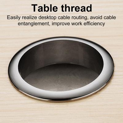 Desk Cord Grommet Cable Hole Cover High Durability Removable Universal Easy Installation Wire Organizer Hole Cover