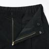 MUJI Women's Kapok Blend Corduroy Tuck Pants, Black, Size S (BE1SOA4A)