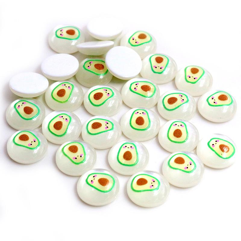 New Fashion 40pcs 12mm Mix Colors Stylish Color Half Ball Flat Back Resin Cabochons Cameo DIY Jewelry Making Accessories