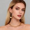 Golden Teardrop Earrings, Fade-Resistant, Comfortable & Versatile - Simple Elegant Jewelry for Women - Daily Wear or Party Fashion Accessory