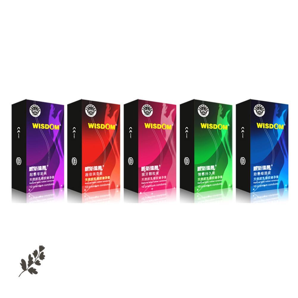 10ks Jemné latexové kondomy Delay Penis Rings Antikoncepční nástroje Kondom Sexuální produkty