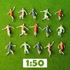 10pcs Colorful Making Football Game Scene 1/75 1/50 Scale DIY Simulation Minions People