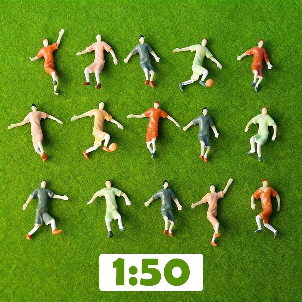 10pcs Colorful Making Football Game Scene 1/75 1/50 Scale DIY Simulation Minions People