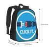 Click It Sign Hot Sale Backpack Fashion Bags Seatbelt Icon Drive Vector Symbol Logo Law Caution Lock Roadsign Save Travel Ride