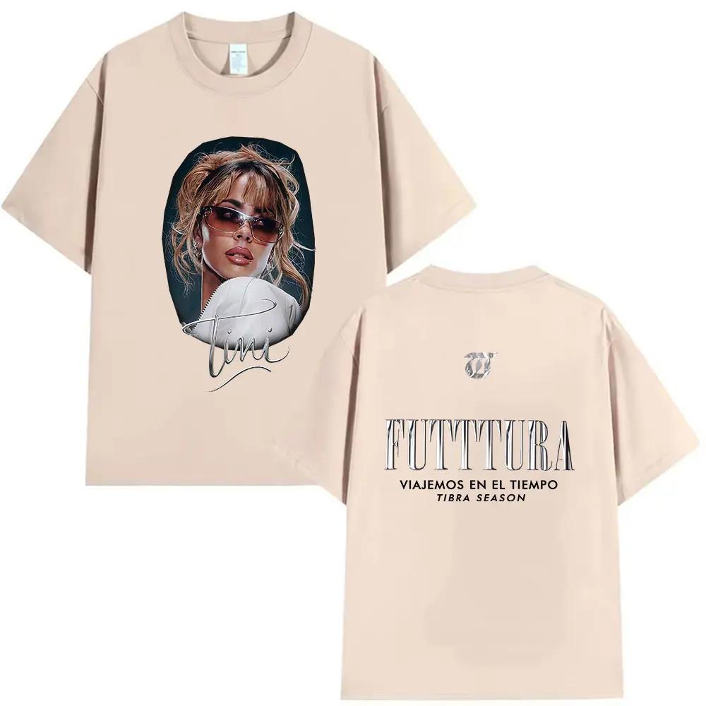 Zpěvačka Tini Stoessel Futtura Tour 2026 Grafická trička Pánská Dámská Fanoušci Móda Pop Oblečení Tričko Retro Bavlněná Trička