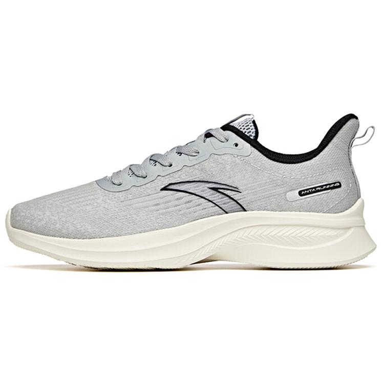 Anta Comfortable Cushioning Slip Resistant Lightweight Low Top Running Shoes Men's Gray 112235570S-3