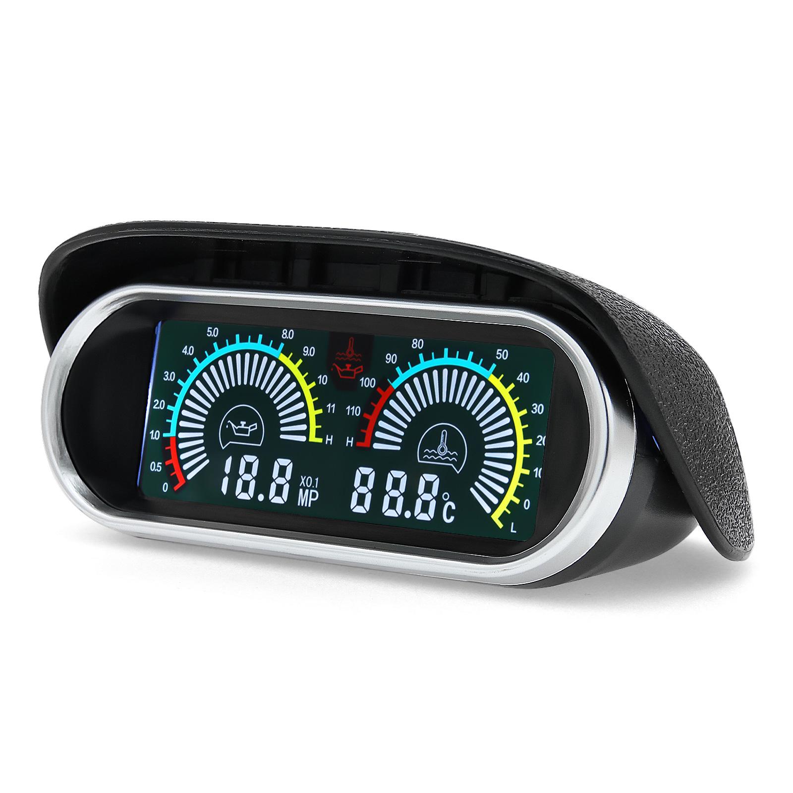 

Универсальный автомобильный датчик 2 в 1, автоматический измеритель температуры, индикатор давления масла, 1/8NPT, дисплей температуры воды, адаптер для манометра топлива армия зеленый