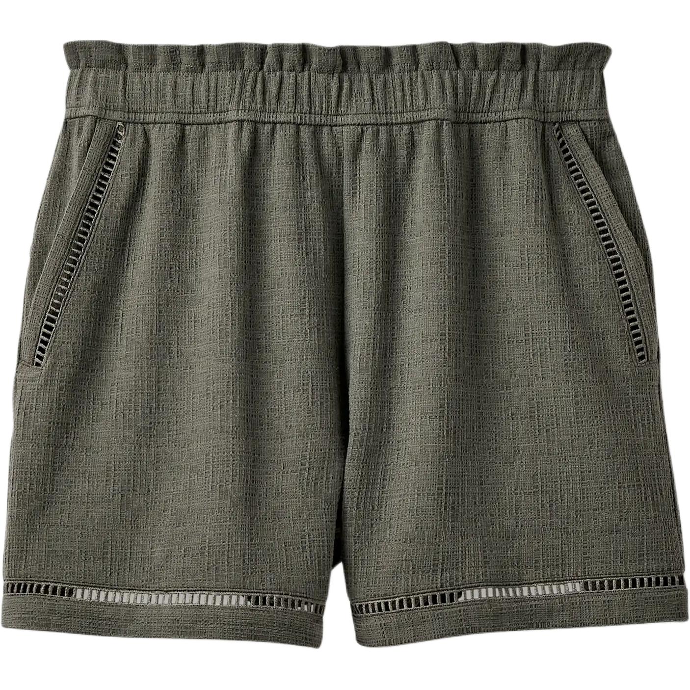 

UGG Frynn Elastic Waist Mid Rise Loose Cotton Three Quarter Casual Shorts Women shorts 1175173-GRNGR XS