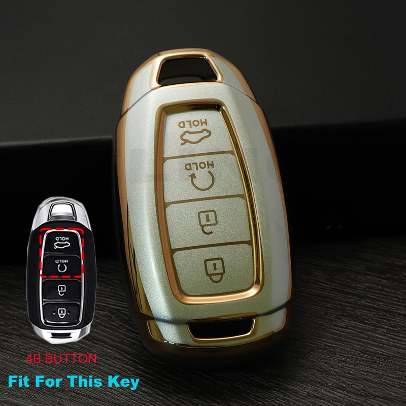 Quicksand TPU Car Remote Key Case Cover For Hyundai i30 ix25 Elantra KONA Solaris Azera Grandeur Ig TM Accent Santa Fe Palisade