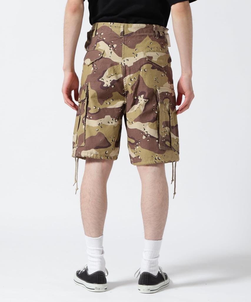 AVIREX M-65 FATIGUE SHORT PANTS S 783-2913007 Khaki Camo