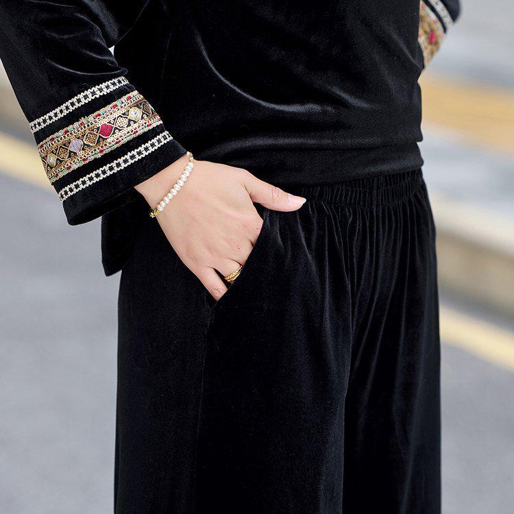 2026 Spring Velvet Suit for Middle-aged Women: Chinese-Style Vest for High-End Wedding and Banquet Wear
